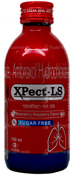 Xpect Ls Strawberry Raspberry Flavour Sugar Free Expectorant 100Ml Xpect Ls Strawberry Raspberry Flavour Sugar Free Expectorant 100Ml